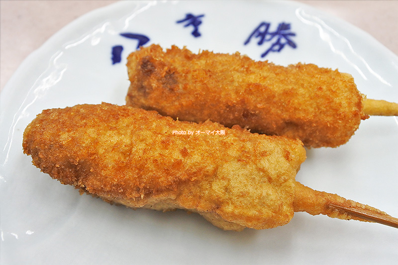 牛肉の串カツはいつもまとめて注文します。