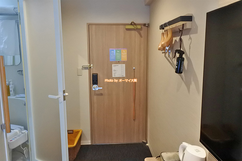 格安ビジネスホテル「スーパーホテル梅田肥後橋」はユニットバスを完備しています。