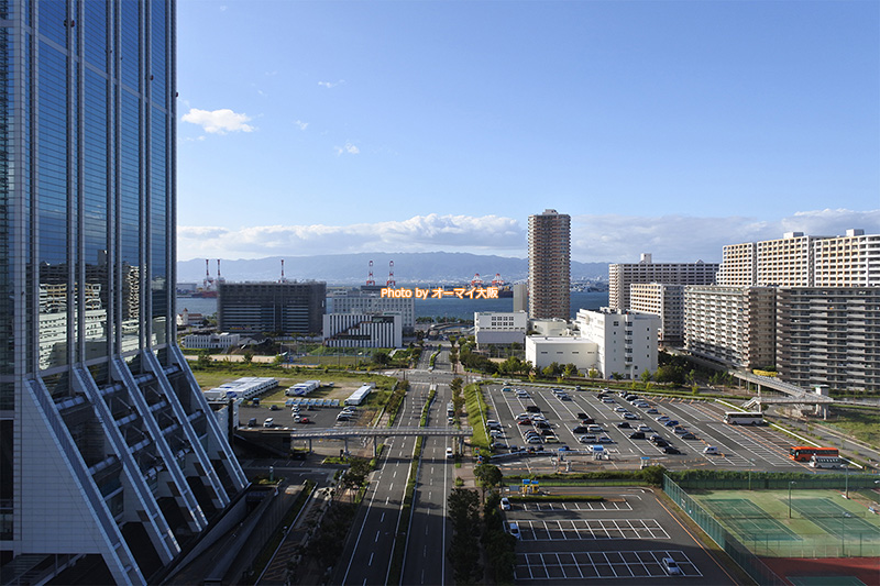 USJアソシエイトホテル「クインテッサホテル大阪ベイ」の最上階からの眺めは最高です。