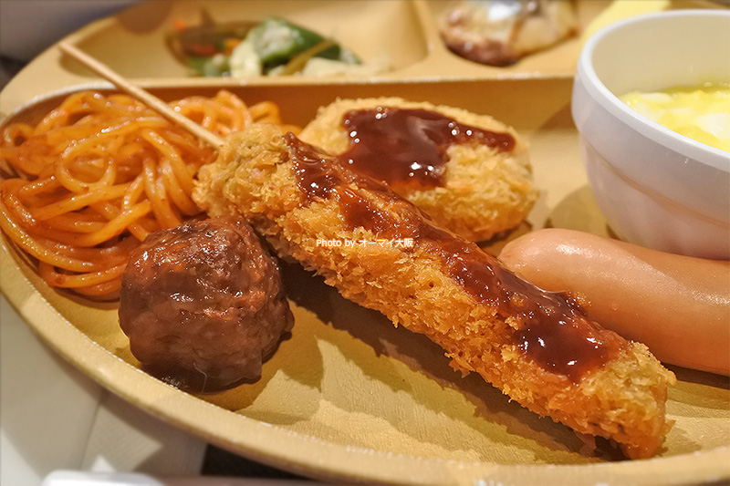 ボリューム満点の朝食プレートです。