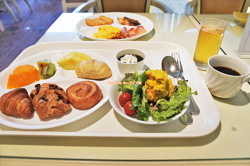 洋食を中心にした「ホテルエルセラーン大阪」の朝食ブッフェのメニューです。