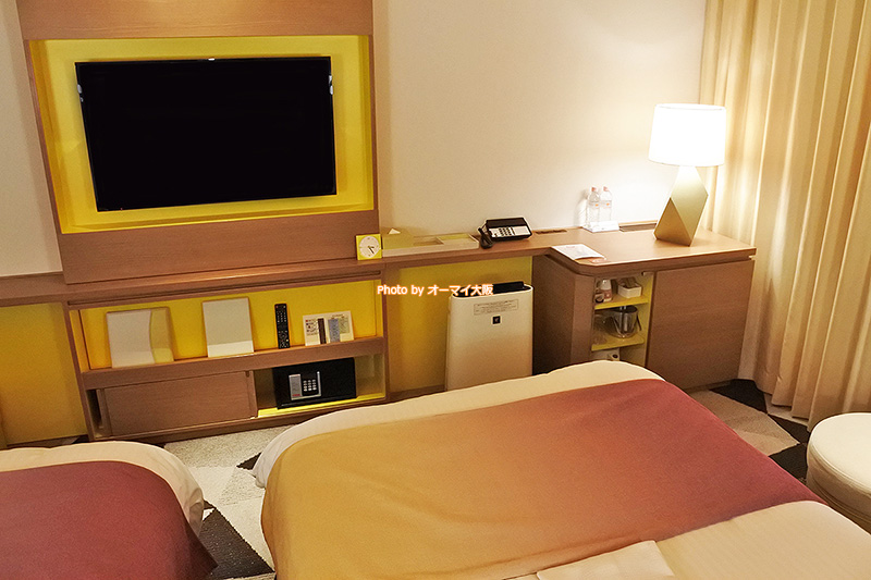 スペースを確保するための工夫が客室のいたるところに散りばめられています。