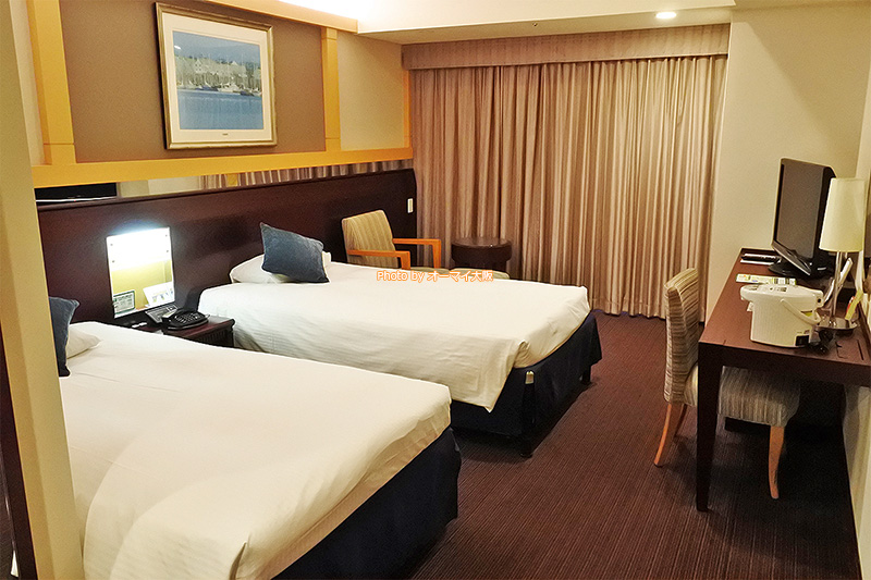 USJオフィシャルホテル「ホテル京阪ユニバーサルタワー」で一番人気の客室タイプ「スタンダードツインルーム」です。