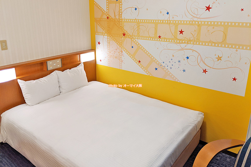 カジュアルダブルのベッドは2人でもOKです。