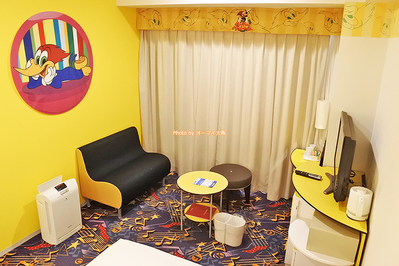 USJオフィシャルホテル「ホテル近鉄ユニバーサルシティ」の「カジュアルダブル」はカップルやファミリーにおすすめの客室です。