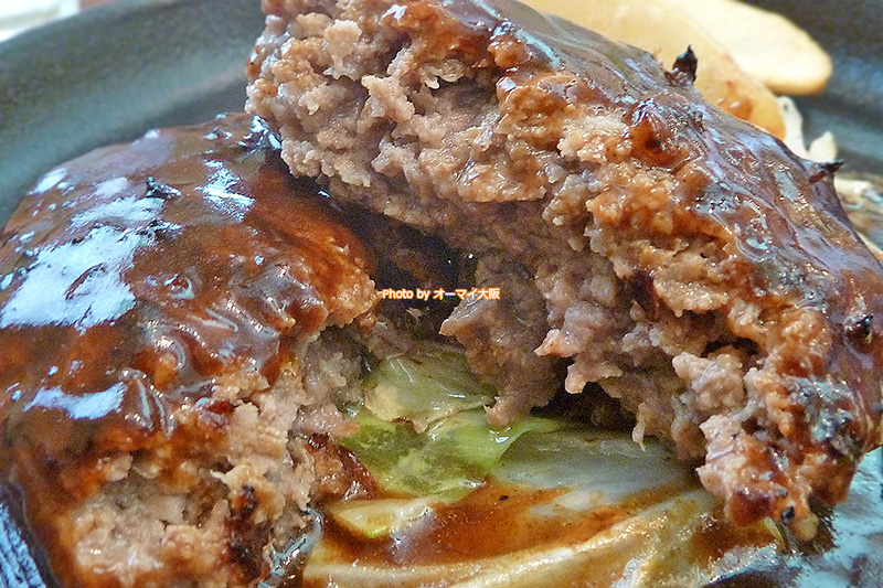 肉を食べていることをしっかりと実感できる「カノーア」のハンバーグです。