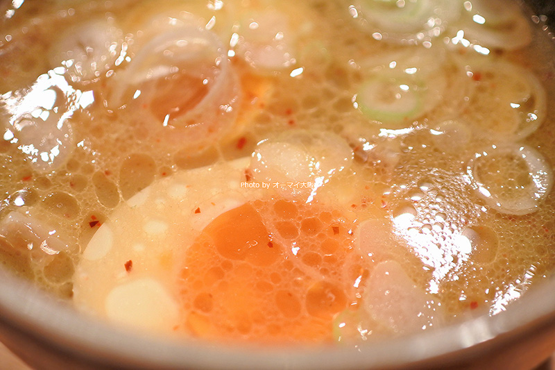 つけ麺「やすべえ」の初ランチで味玉をトッピングしました。