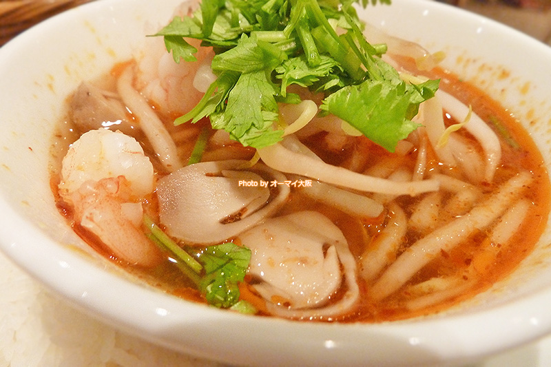 タイ料理「マンゴーツリーカフェ大阪」で人気のトムヤムクンです。