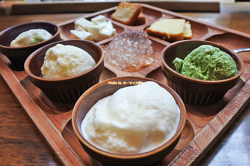 農業直送のジェラートがおいしい「モクモク」の食べ放題ランチバイキングです。